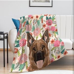 German shepherd throw blanket 50 by 60